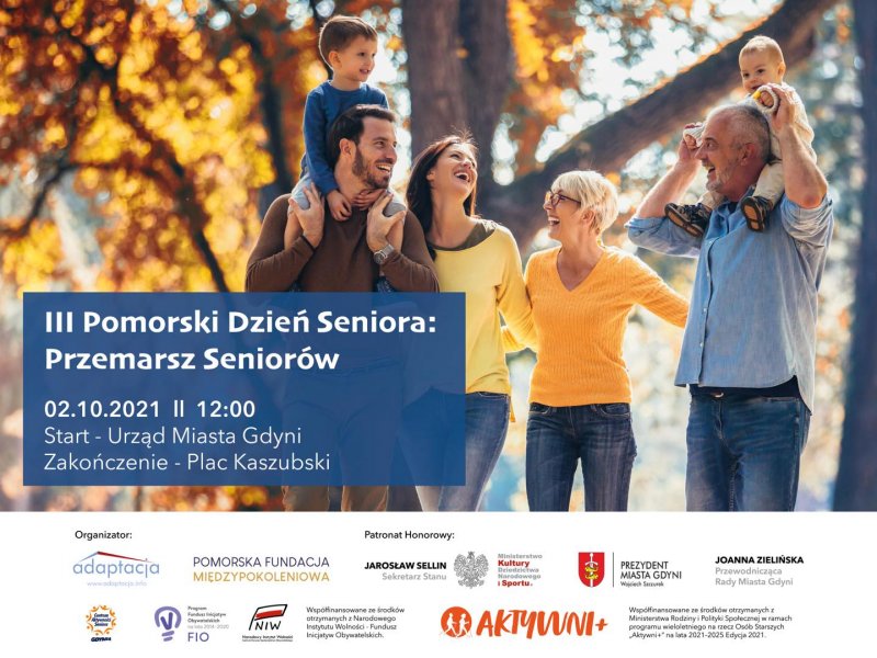 III Pomorskie Dni Seniora - przemarsz seniorów ulicami miasta (mat. organizatora)