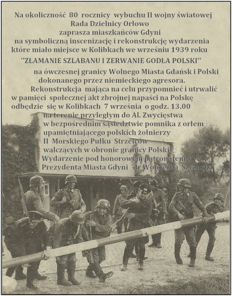 „Złamanie szlabanu i zerwanie godła Polski” - plakat wydarzenia // mat. prasowe organizatora