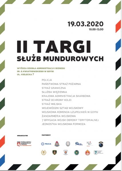 II Targi Służb Mundurowych 19.03.2020