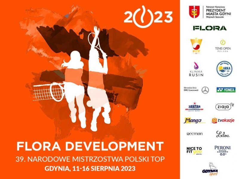 plakat prezentujący wydarzenie tenisowe