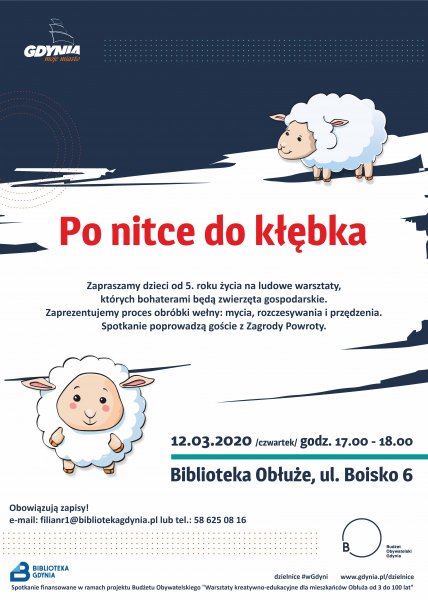 Po nitce do kłębka - warsztaty dla dzieci 12.03.2020