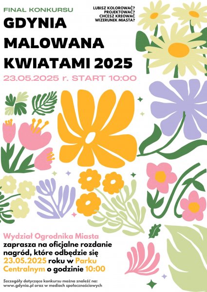 Fiinał konkursu Gdynia Malowana Kwiatami 2025