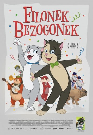 Plakat promujący wydarzenie Filonek Bezogonek