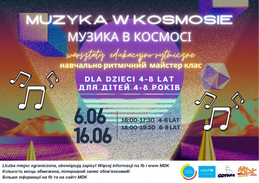 Warsztaty Muzyka w kosmosie (mat. organizatora)