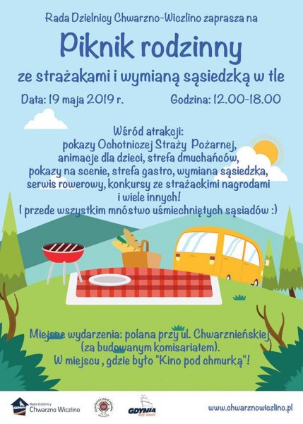 Piknik rodzinny ze strażakami i wymianą sąsiedzką w tle