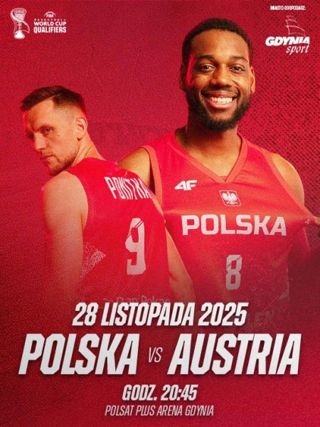 Reprezentacja Polski w koszykówce z trenerem (fot. Wojciech Figurski)