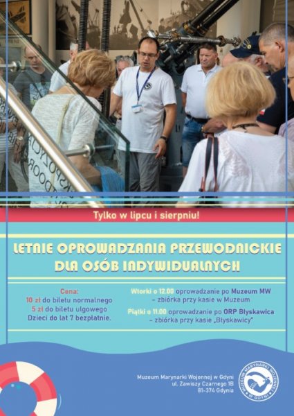 Letnie oprowadzania w Muzeum Marynarki Wojennej w Gdyni 