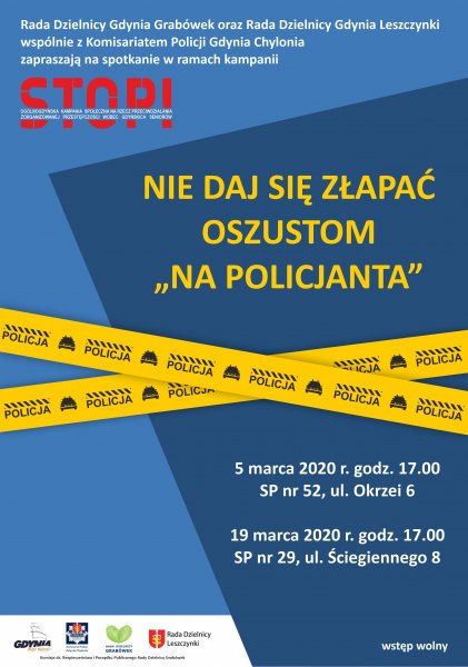 Nie daj się złapać oszustom na policjanta 5.03.2020