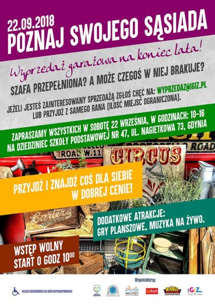 Pożegnanie lata na Dąbrowie - wyprzedaż garażowa