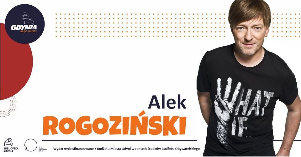 Alek Rogoziński – spotkanie autorskie w Bibliotece Obłuże