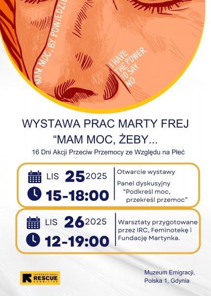 Wystawa prac Marty Frej. “Mam moc, żeby…”. Przekreśl przemoc, podkreśl moc