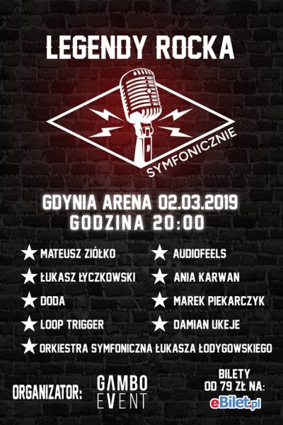 Legendy Rocka Symfonicznie - plakat