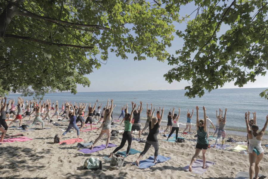 Zajęcia na plaży przy Polance Redłowskiej