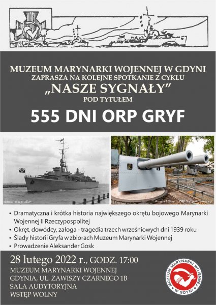 Nasze Sygnały: 555 dni ORP Gryf (mat. organizatora)