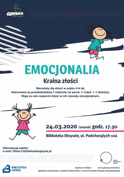 Emocjonalia - warsztaty dla dzieci 24.03.2020