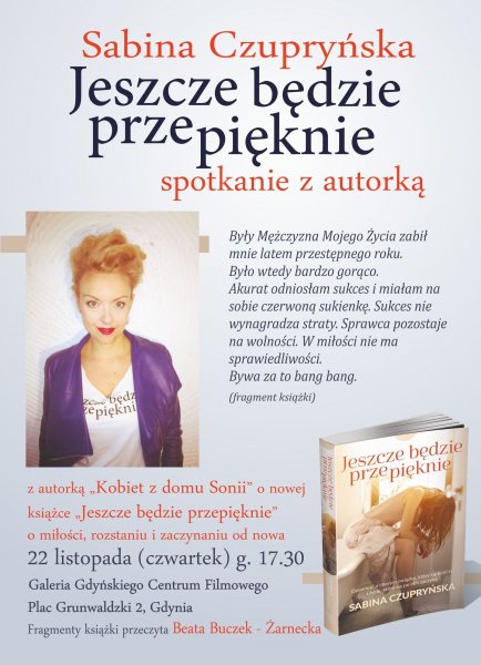 Spotkanie autorskie z Sabiną Czupryńską