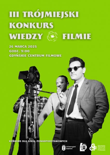 III Trójmiejski Konkurs Wiedzy o Filmie dla szkół ponadpodstawowych 