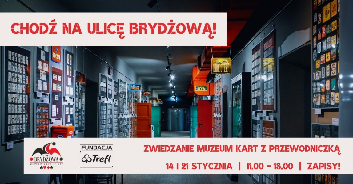 Chodź na Ulicę Brydżową. Zwiedzanie Muzeum Kart z przewodniczką