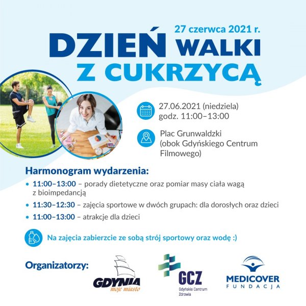 Dzień walki z cukrzycą w Gdyni (27 czerwca)