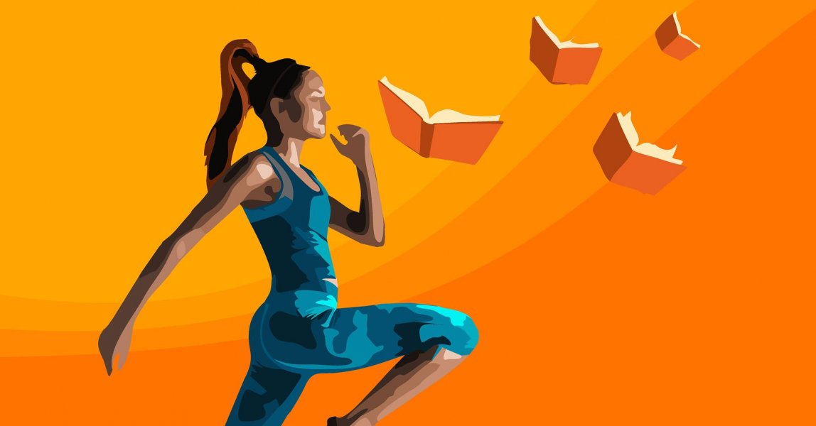 Fitness z książką