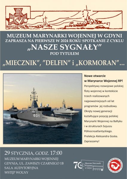 „Nasze sygnały” cykl spotkań w Muzeum Marynarki Wojennej.