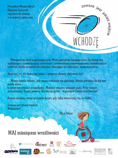 „Wchodzę – zawsze jest jakieś wejście” 2019 - plakat wydarzenia
