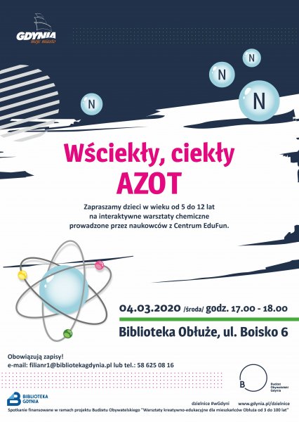 Wściekły, ciekły azot - warsztaty dla dzieci 4.03.2020