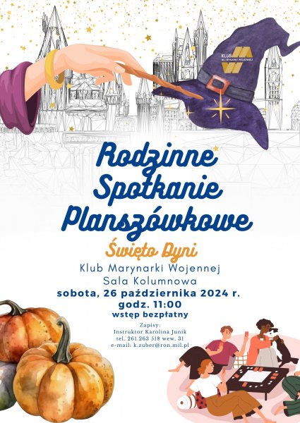 Rodzinne Spotkanie Planszówkowe – Święto Dyni w Klubie MW