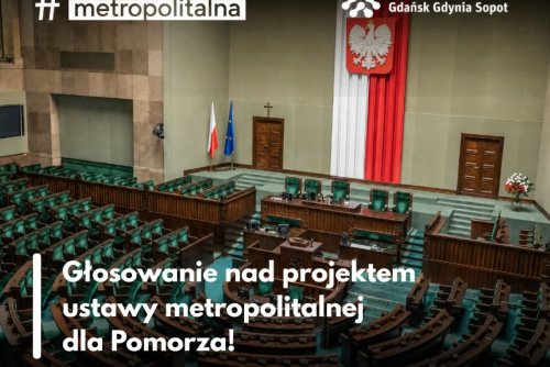 W Sejmie trwa ostatnie czytanie projektu ustawy o związku metropolitalnym w województwie pomorskim (grafika: Obszar Metropolitalny Gdańsk Gdynia Sopot) 
