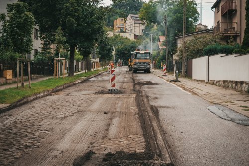 Remont nawierzchni ul. Kalksztajnów (fot. Marcin Mielewski)
