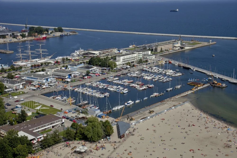 Marina Gdynia widok z lotu ptaka