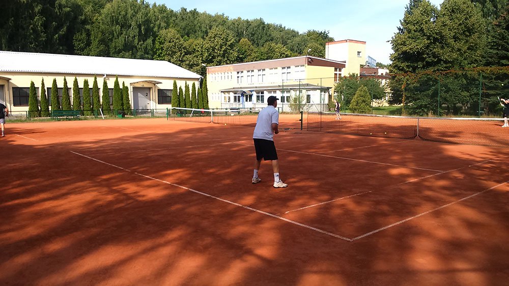 Korty tenisowe Wybrzeże, widok ogólny na kort