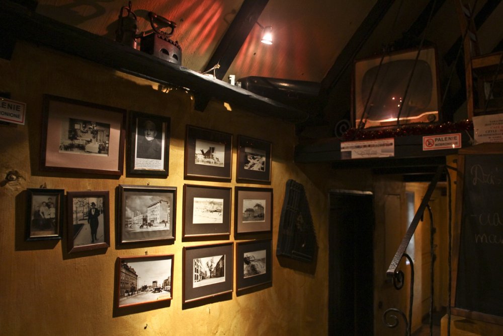 Wnętrze lokalu Cafe Strych