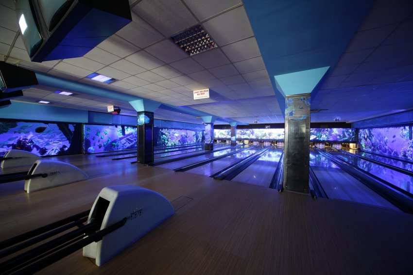 Centrum U7 widok na tory bowlingowe