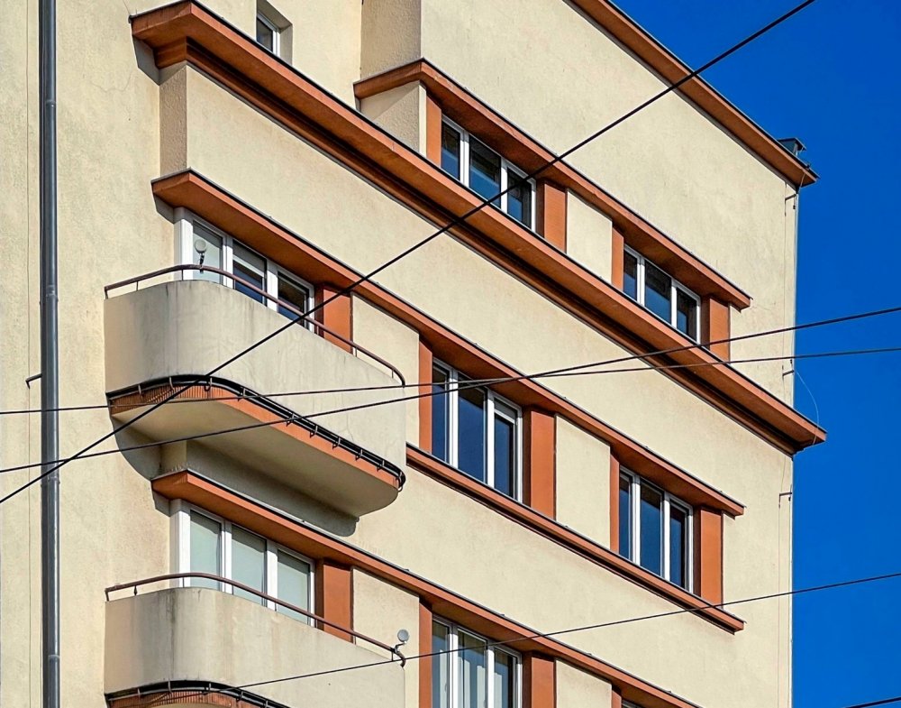 Modernizm, kamienica Orłowskich w Gdyni, widok z zewnątrz