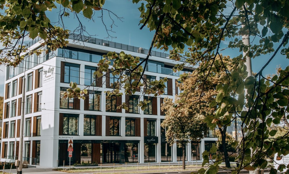 Hotel My Story Gdynia, widok budynku z zewnątrz