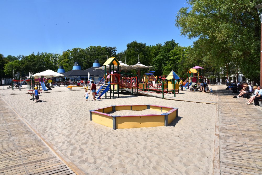 plac zabaw na plaży Śródmieście w Gdyni