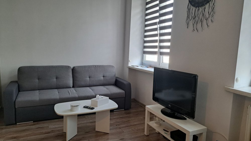 Apartament Studio Batory, widok na salon