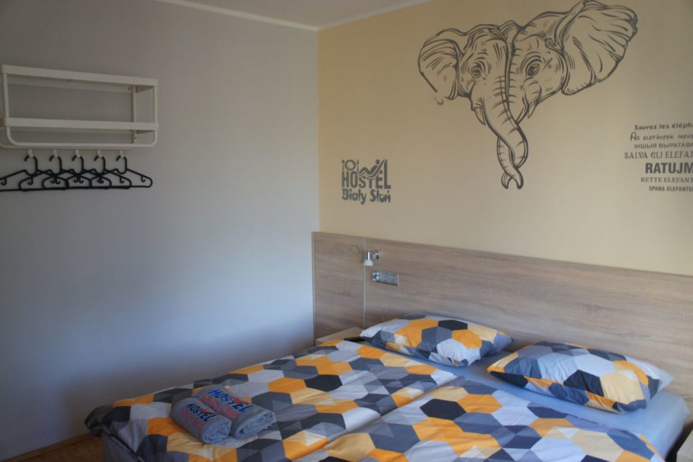 Hostel Biały Słoń, widok na pokój