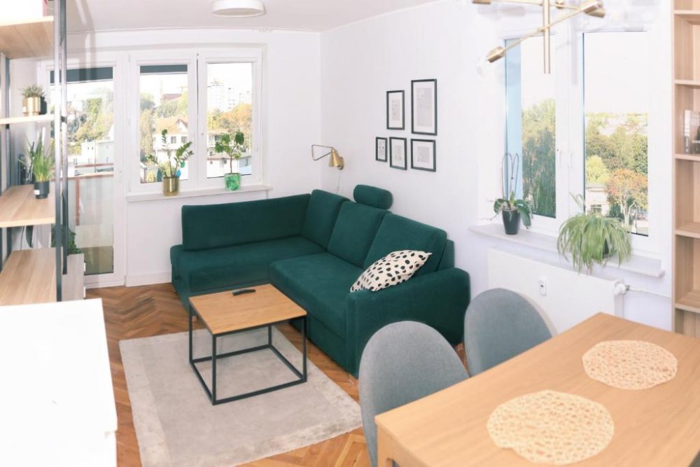 Jeden z pokoi w obiekcie Apartament Nadmorski