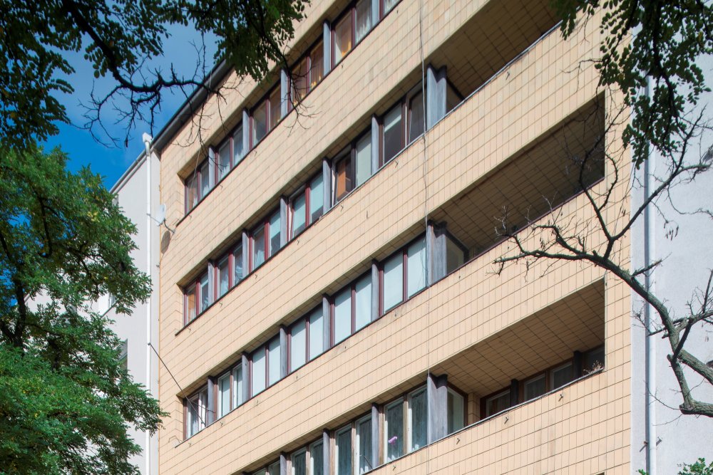 Kamienica Adama Jurkowskiego, Skwer Kościuszki 16, widok z zewnątrz