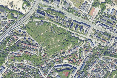 Leszczynki z lotu ptaka (fot. portal mapowy miasta Gdyni) 