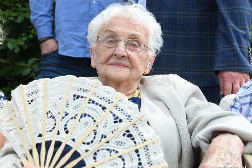 Pani Irena Zielonka, gdyńska stulatka (fot. Michał Puszczewicz)