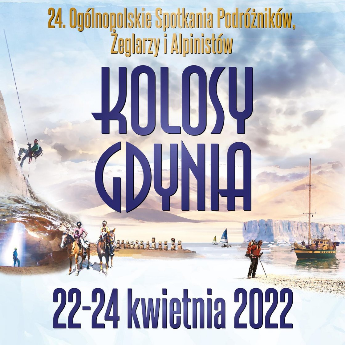 Grafika 24. Ogólnopolskich Spotkania Podróżników, Żeglarzy i Alpinistów. KOLOSY