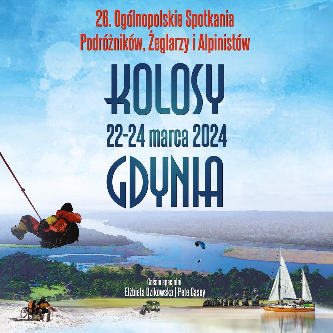 Grafika 26. Ogólnopolskich Spotkania Podróżników, Żeglarzy i Alpinistów. KOLOSY