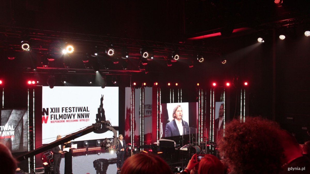 Gala 13. edycji festiwalu Niepokorni, Niezłomni, Wyklęci. Na zdj. dyrektor Arkadiusz Gołębiewski // fot. Magdalena Śliżewska