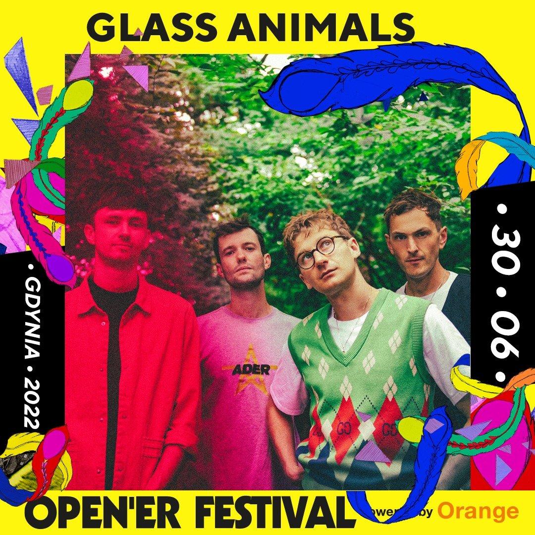 Zespół Glass Animals // materiały promocyjne Open'er Festivalu