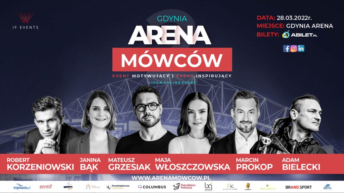 Organizatorem Areny Mówców jest firma eventowa IF EVENTS. Bilety oraz szczegółowe informacje dostępne są na stronie: www.arenamowcow.pl