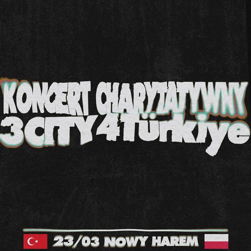 Grafika promująca koncert „3city4Turkiye” // materiały prasowe