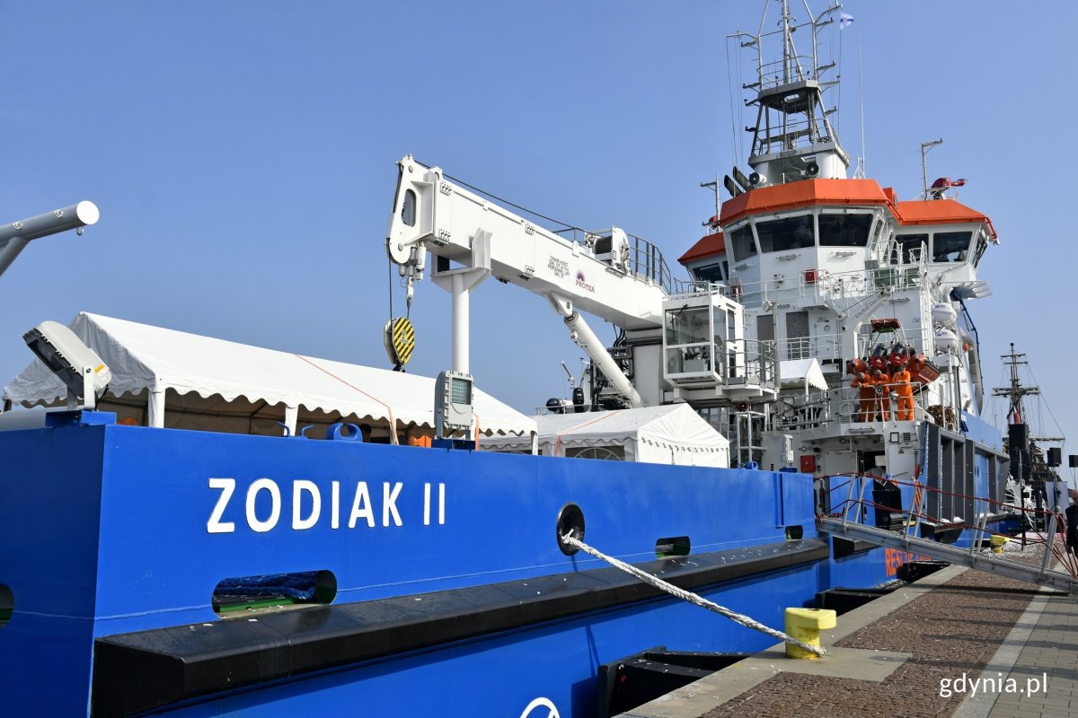„Zodiak II” to nowy statek Urzędu Morskiego w Gdyni // fot. Magdalena Czernek